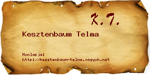 Kesztenbaum Telma névjegykártya